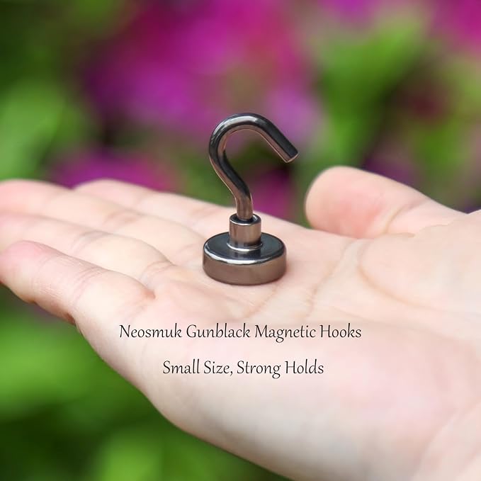 Neosmuk Magnetic Hooks, Heavy Duty 30lb+ Strong Magnet Hook - Image 2