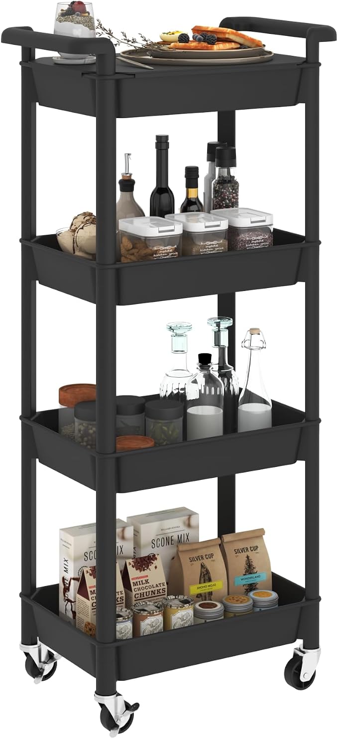 STEEHOOM 4 Tier Rolling Cart by Steehoom