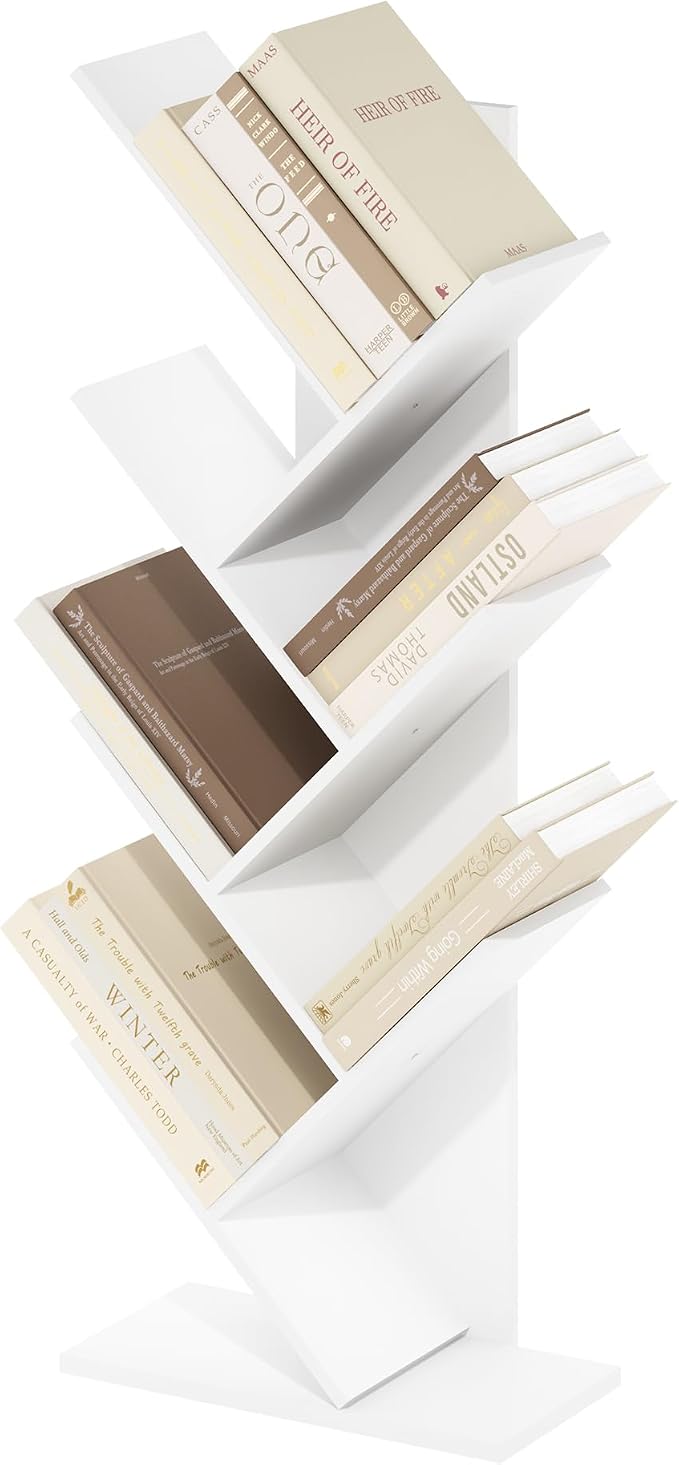 Furinno Tree Book Shelf, 7-Tier Bookshelf, Tree Bookcase by Furinno-FitsYourSpaceFitsYourBudget