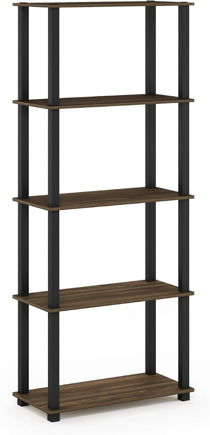 Furinno TURN-S-TUBE Book Shelf, 5-Tier Toolless Storage Shelves - Image 6