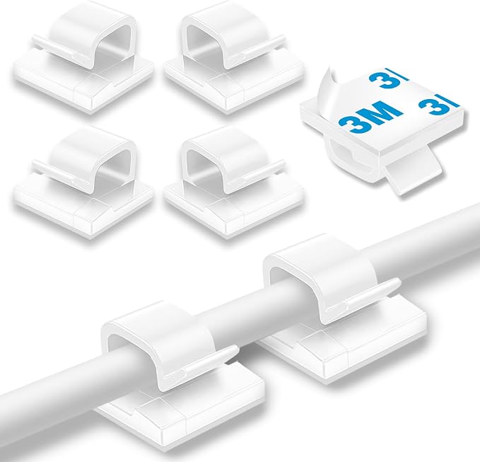 200 Pcs Cable Clips, Adhesive Cable Organizer Cord Holder Wire Clip Wire by suoundey