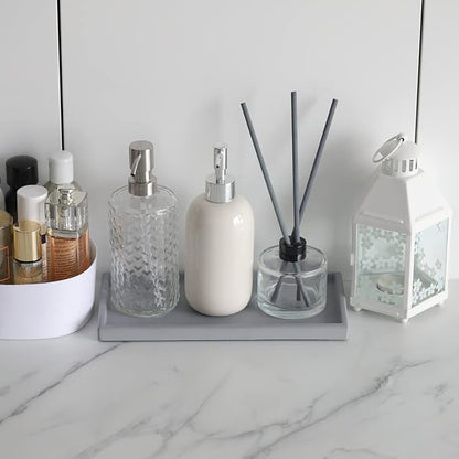 FREELOVE Concrete Countertop and Vanity Tray – Small Soap Dispenser Bottles - Image 4