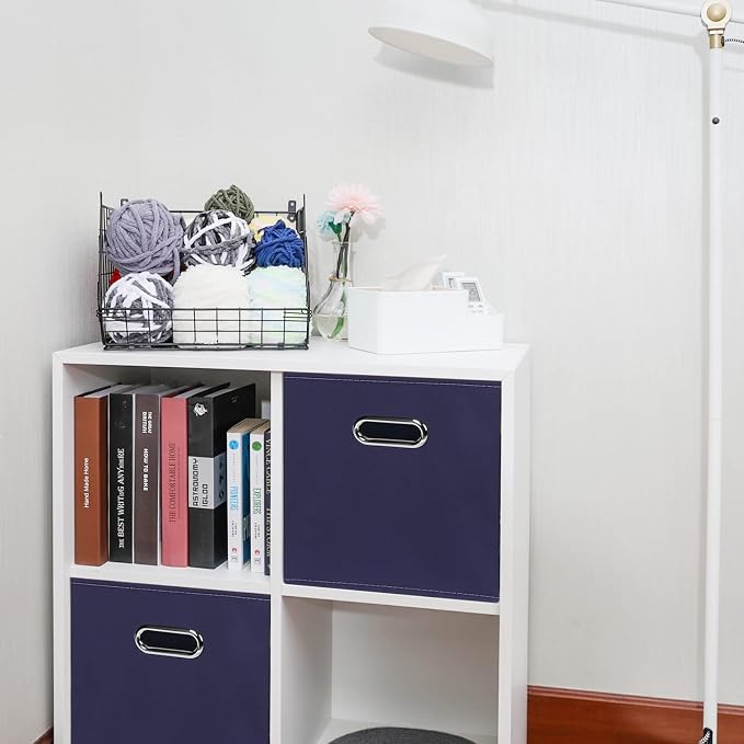 Fabric Cloth Storage Bins, Fabric Cube Bins Organizer - Image 4