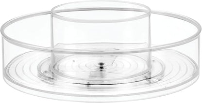 mDesign Plastic Lazy Susan Round Spinning Storage Tray; Rotating 360 Degree - Image 4