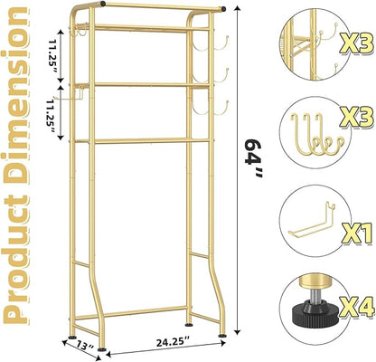 Simple Trending 3 Tier Over The Toilet Rack, Shelf Bathroom, Bathroom Stand - Image 3