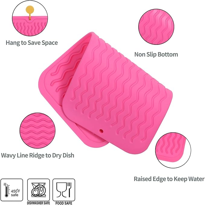 Silicone Dish Drying Mat for Multiple Usage, Easy clean, Eco-friendly, - Image 3