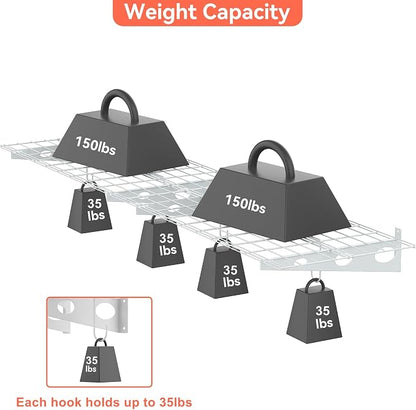 TORACK 2-Pack Garage Wall Shelves - Image 5