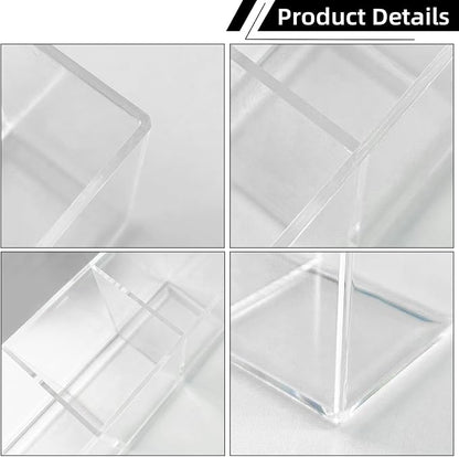 Acrylic Makeup Brush Holder, 2 Pack Clear Pencil Holder, Desk Accessories Holder - Image 8