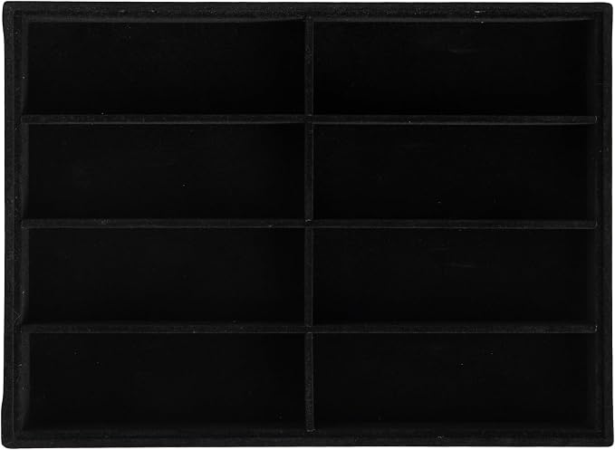Frebeauty Sunglass Organizer, Velvet Glasses Organizer, 8-Slot Sunglasses Tray - Image 2