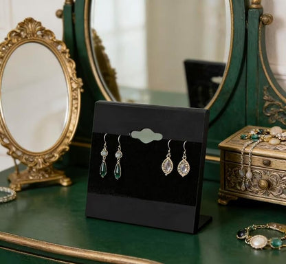 Adorox 200 Piece Black Earring Card Holders - Image 2