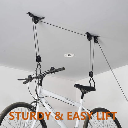 Wallmaster Ceiling Bike Mount Hanger, Bike Ceiling Lift Hoist, Bike Pulley - Image 6