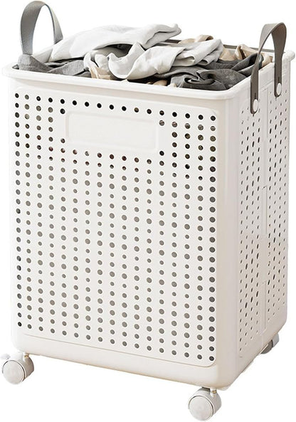 WESAPPINC Collapsible Large Laundry Hamper, Plastic Laundry Basket by WESAPPINC