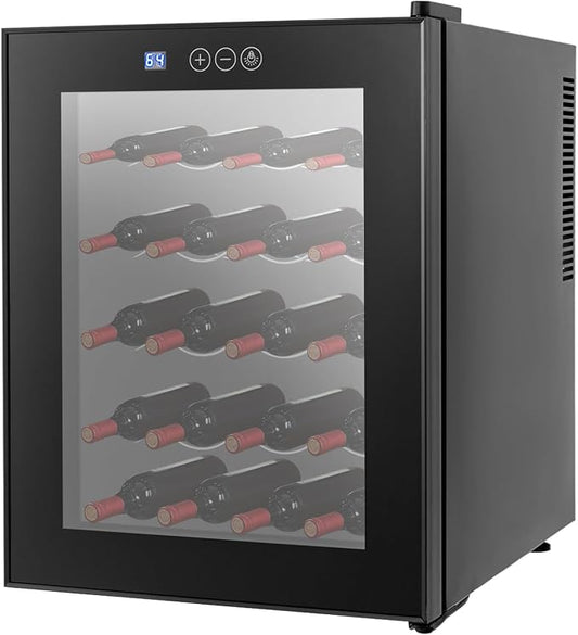 20 Bottle Wine Cooler, Small Wine Fridge Freestanding Wine Fridge by RibasuBB