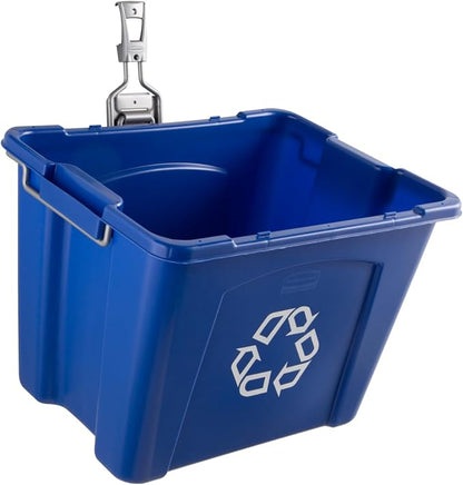 Rubbermaid Garage Fasttrack Recycling Bin Wall Mounted Recycling System Holds by Unknown