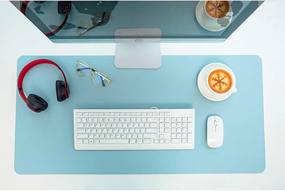 SUJAYU Dual Sided PU Leather Desk Pad, Mouse Pad, Office Desk Mat, Non-Slip - Image 7