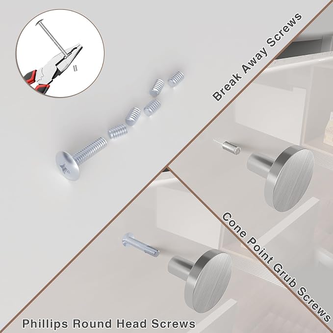 2PCS Cabinet Drawer Knobs, Round Pulls - Image 3