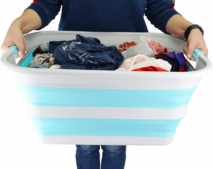 SAMMART 42L Collapsible Plastic Laundry Basket - Image 6