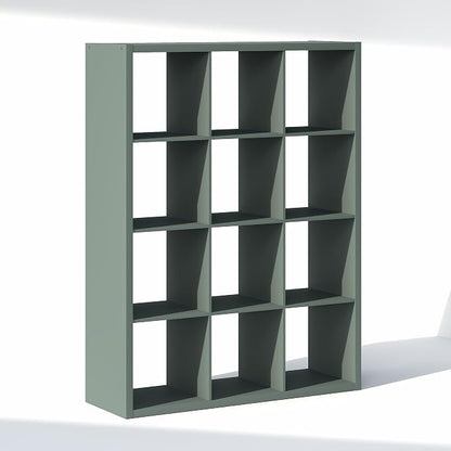 Furinno Cubic Extra Thick 12-Cube Closet Organizers and Storage, Sage Green | - Image 7