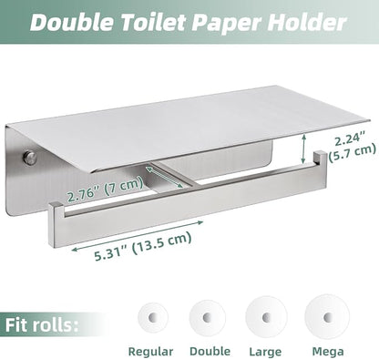 APLusee Double Toilet Paper Holder - Image 7