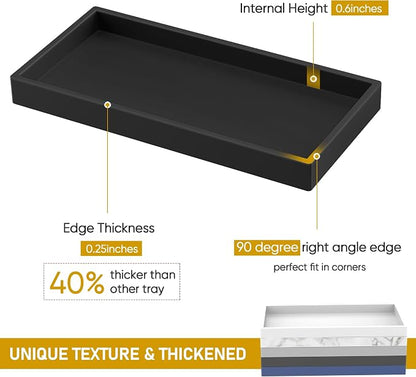 EG-SIPRO Silicone Bathroom Tray, Shatterproof, Rectangular, 10.6 x 5.1 Inches - Image 2
