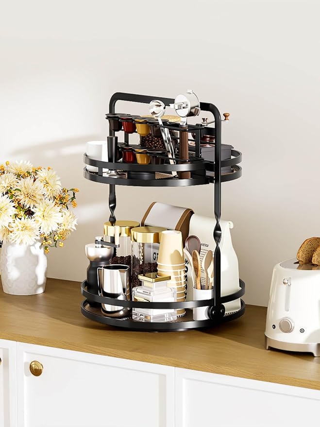 Rotating Makeup Vanity Organizer, 360 Spinning Perfume Organizer - Image 9
