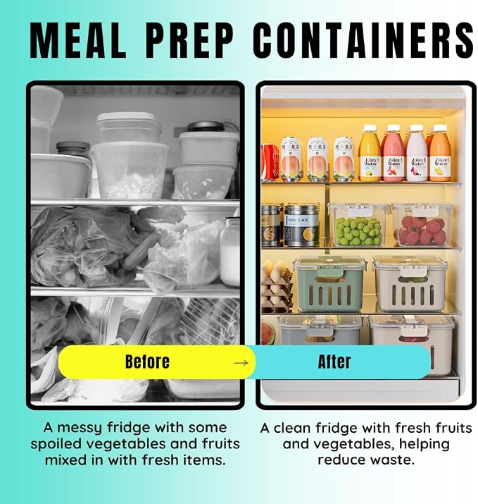 5-Pack Fruit Containers for Fridge Keep Fresh – Airtight Food Containers - Image 6