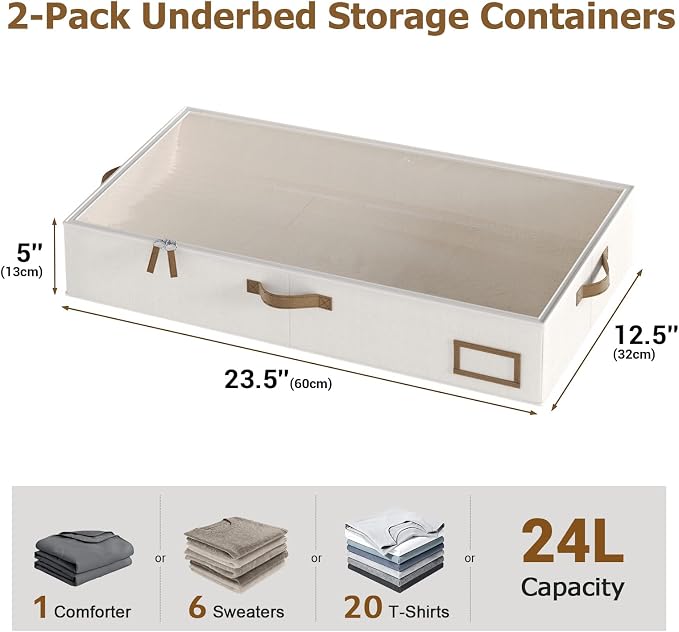 Under Bed Storage, Under Bed Storage Containers Bins - Image 2