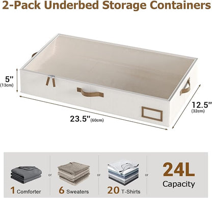 Under Bed Storage, Under Bed Storage Containers Bins - Image 2