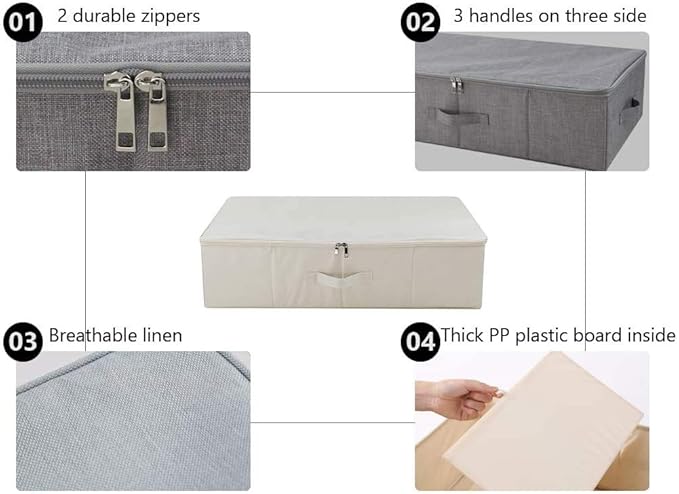 iwill CREATE PRO Pack of 2, Collapsible Rigid Storage Baskets - Image 3
