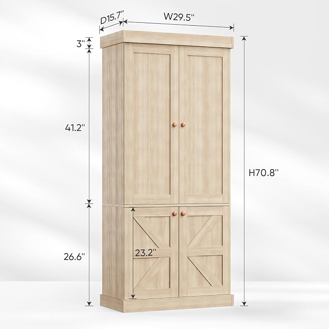 ivaniti 70.8" Tall Bookshelf - Image 7