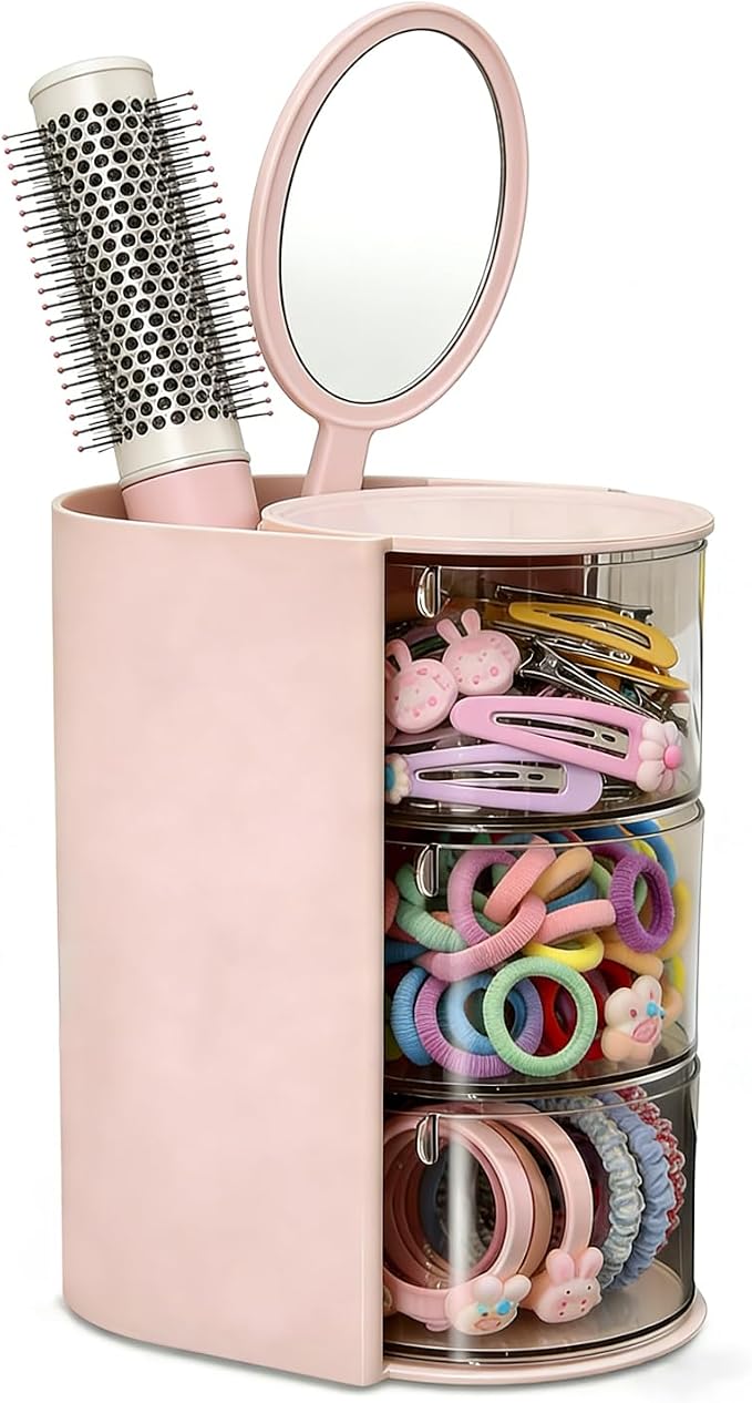 Hair Accessories Organizer, 3 Layer Hair Tool Organizer by Goujfol