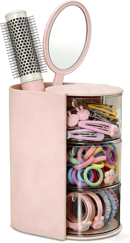 Hair Accessories Organizer, 3 Layer Hair Tool Organizer by Goujfol