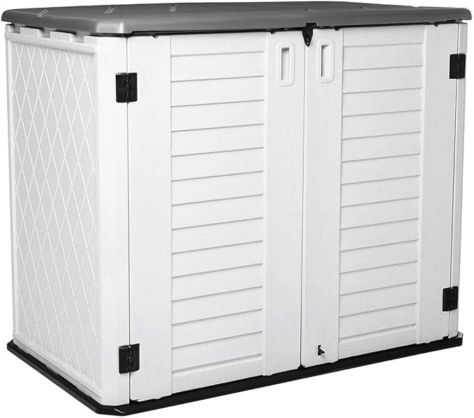 Horizontal Outdoor Garden Storage Shed by KINYING