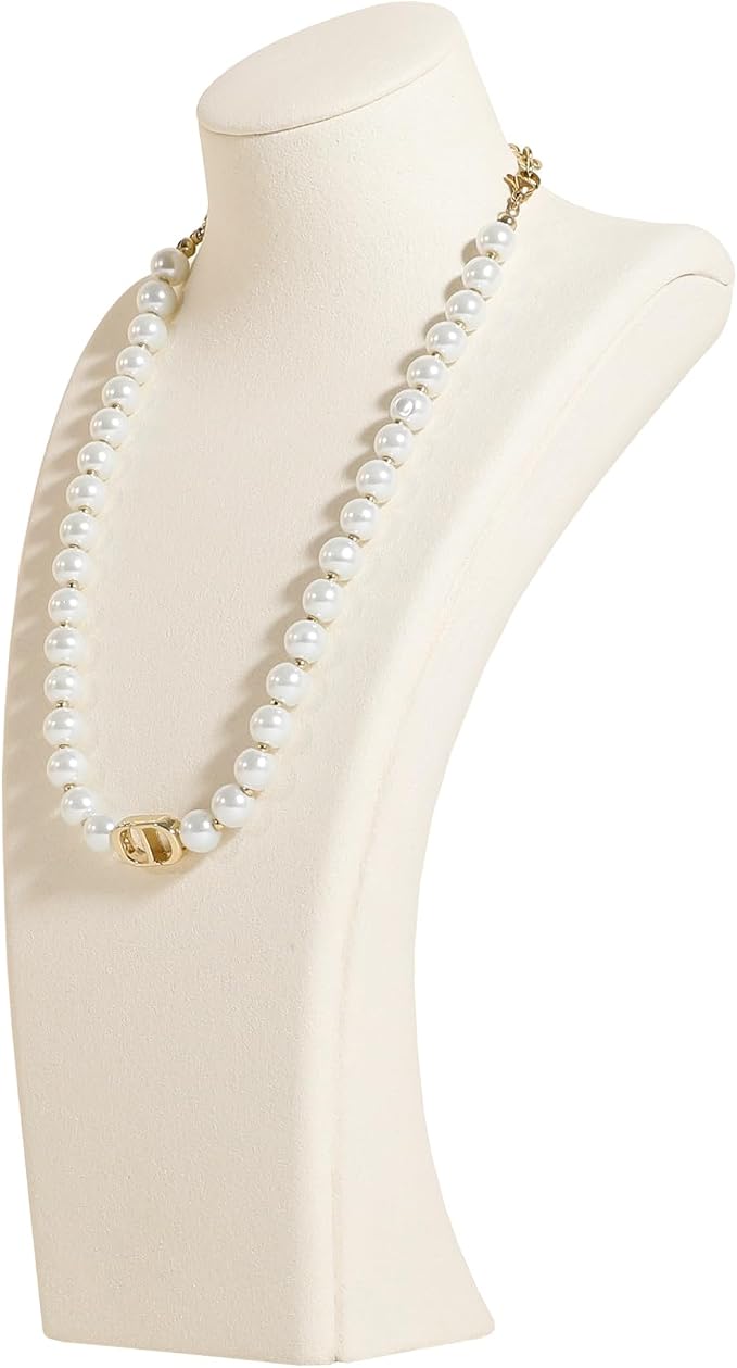 GemeShou Beige necklace storage organizer by GemeShou