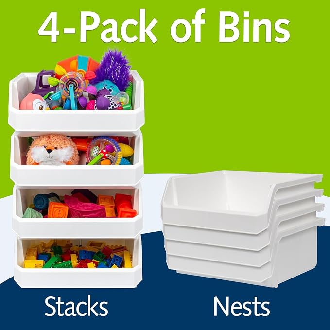 Plastic Containers for Organizing and Storage Bins for Closet, Garage or Pantry - Image 5