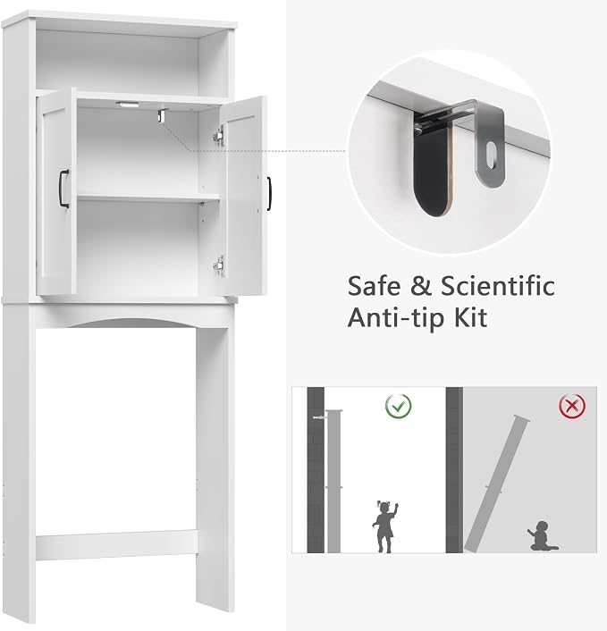 Over The Toilet Storage Cabinet, Over Toilet Bathroom Organizer - Image 7