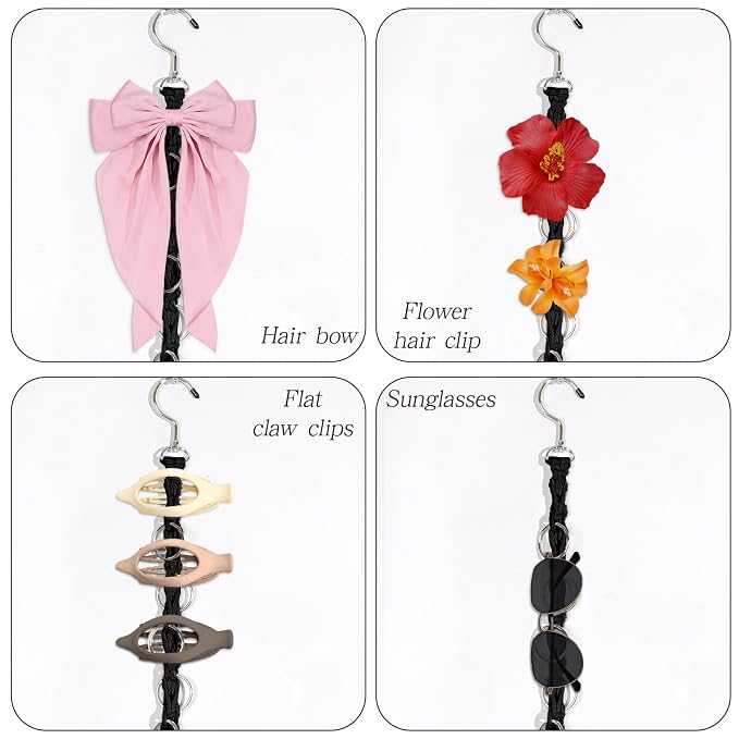 SNOWSTAR Macrame Hair Claw Clip Organizer - Image 4