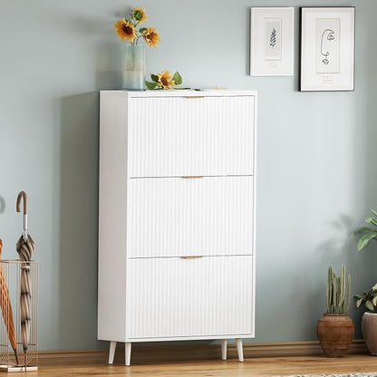 Shoe Cabinet Storage, Modern Freestanding Organizer - Image 7