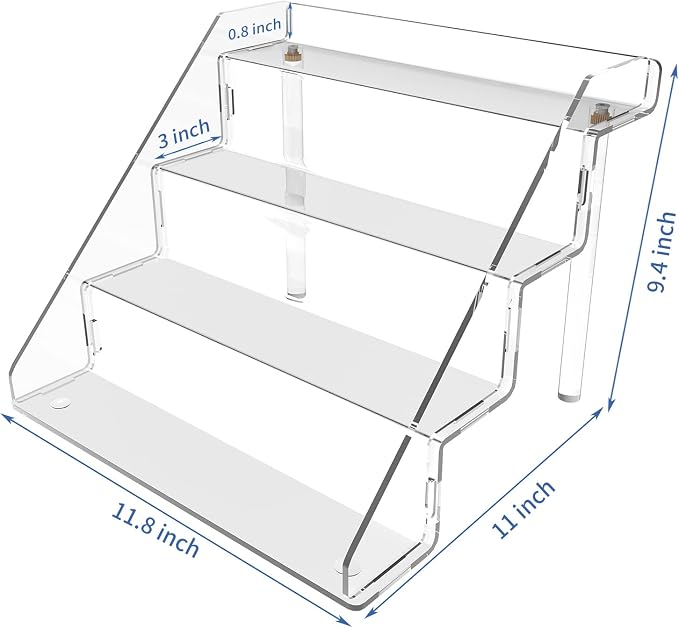 Acrylic Perfume Display Stands Set of 2, 4 Tiered Cupcake Stand, Acrylic Funko - Image 2