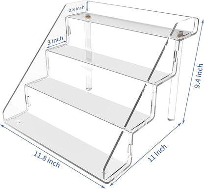 Acrylic Perfume Display Stands Set of 2, 4 Tiered Cupcake Stand, Acrylic Funko - Image 2