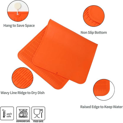 Silicone Dish Drying Mat for Multiple Usage, Easy clean, Eco-friendly, - Image 3