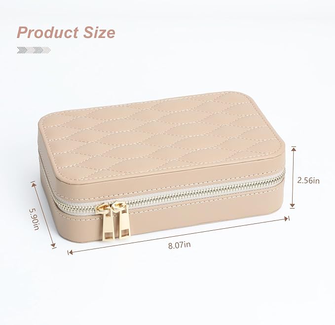 Leather Jewelry Box Women's Travel Jewelry Organizer - Image 4