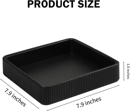PU Leather Valet Tray Organizer, Small Nightstand Organizer Bedside Desktop - Image 7