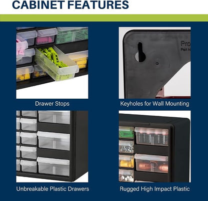 Akro-Mils 26-Drawer Plastic Drawer Storage Cabinet - Image 4