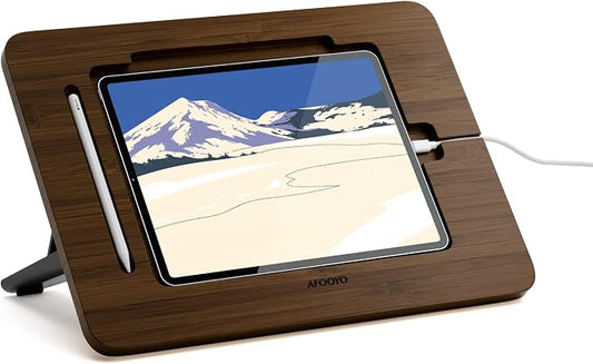 Bamboo Tablet Stand by AFOOYO