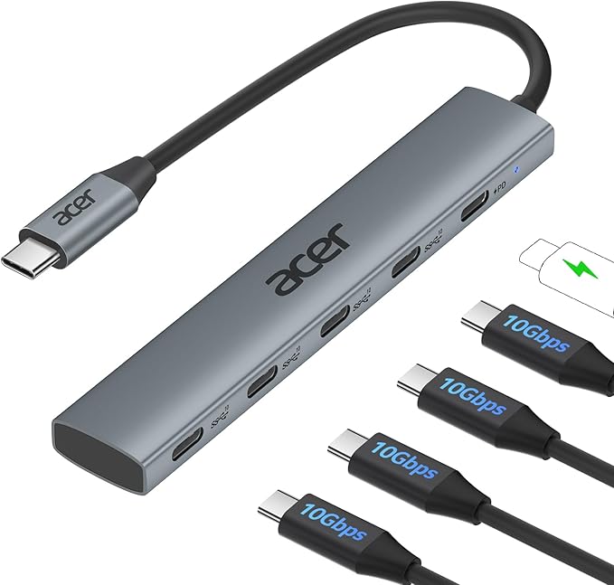 Acer 10 Gbps USB C Hub, USBC Splitter by Unknown