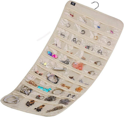 BB Brotrade Hanging Jewelry Organizer, Accessories Organizer, 80 Pocket - Image 4