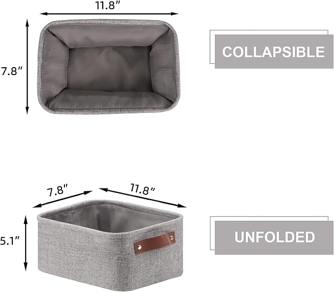 HNZIGE Foldable Fabric Storage Baskets, Empty Gift Baskets - Image 6