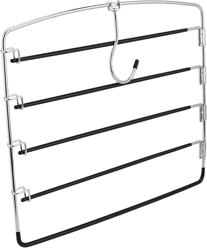 JAPCHET 6 Pack Non Slip Space Saving Pants Hangers - Image 5