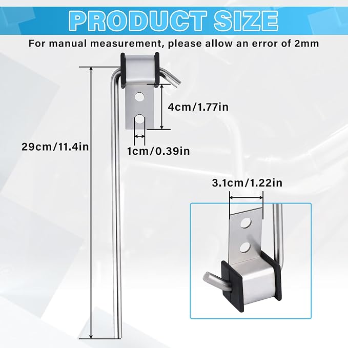 Universal Stainless Steel Exhaust Hanger Heavy-duty Exhaust Hanger Rod Exhaust - Image 2